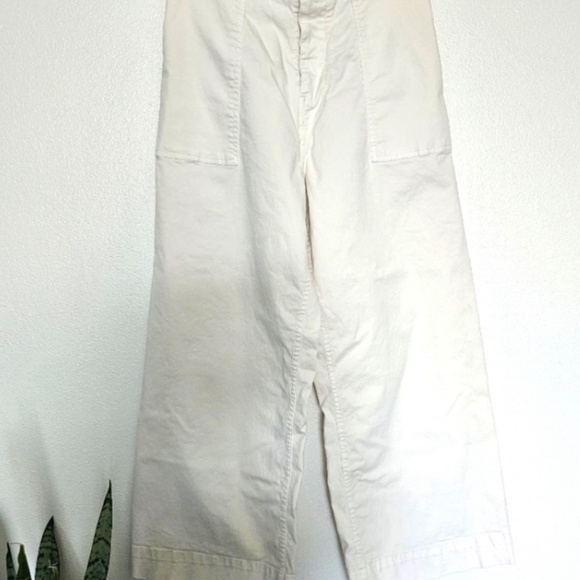 Lou & Grey Wide Leg Cotton Pants - Cream - Picture 3 of 8
